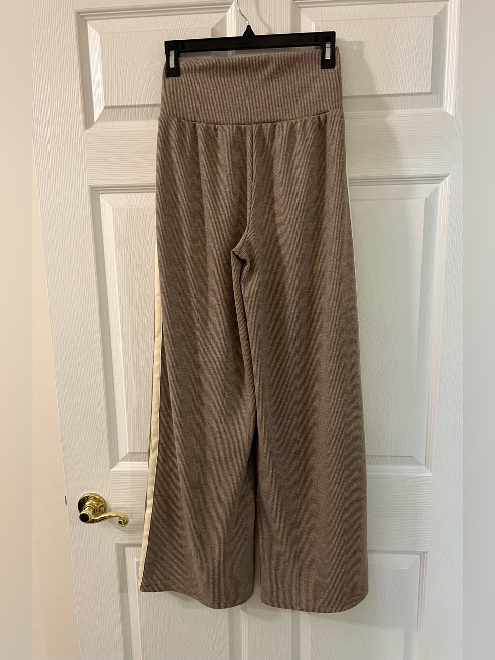 Halara Ribbed High-Waisted Wide-Leg Drawstring Pants NWOT - Picture 8 of 11
